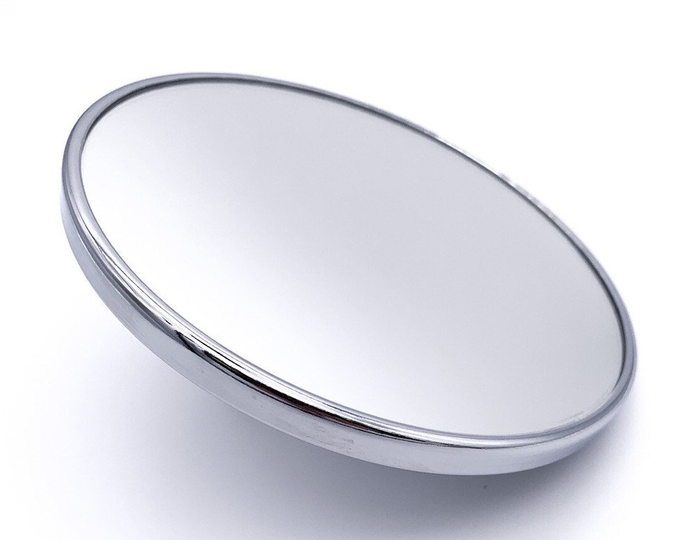 Chrome Smooth 5" Flat Side View Mirror Head Chevy C10 Model A Ford Hinge