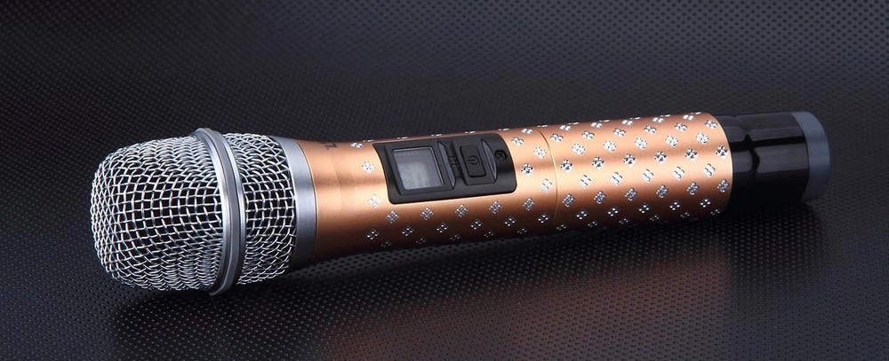 Pro Dual UHF Wireless Karaoke Microphone System w/ 300 Channels