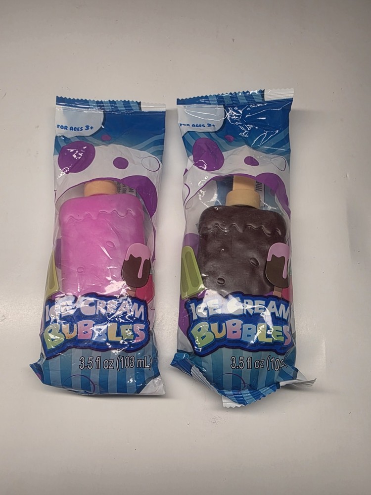 BUBBLE ICE CREAM WAND 3.5 Fl oz 2 PACK