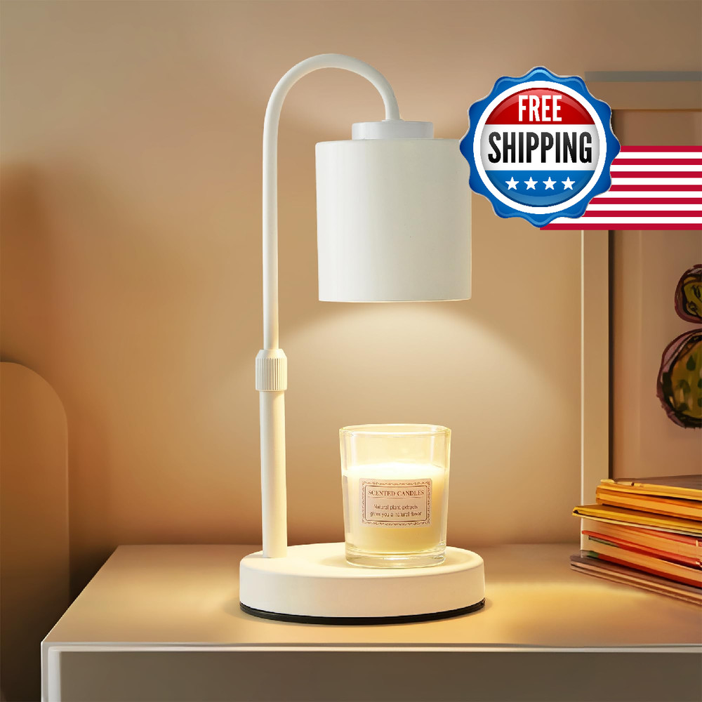 CASTLELIFE Candle Warmer Lamp, Timer & Dimmer, Height Adjustable Electric