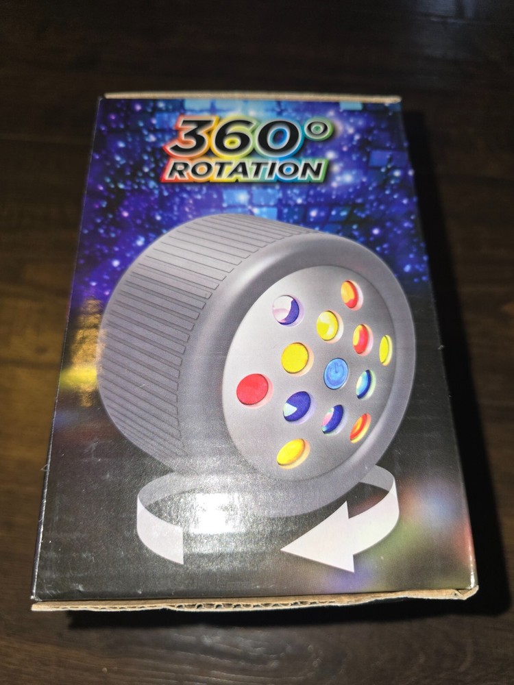 Remote Control Spin and Roll Disco Light Effect Party 360 Rotation Colorful