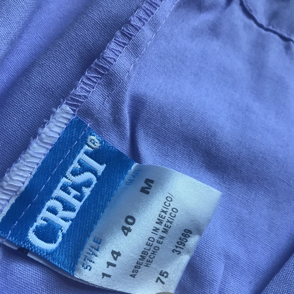 Crest medium purple VGC one pocket drawstring scrub set