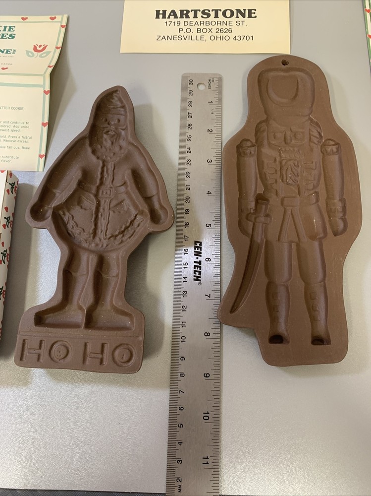 2 Cookie Cutter/Mold by HARTSTONE Design SANTA & Nutcracker Original box. 9"