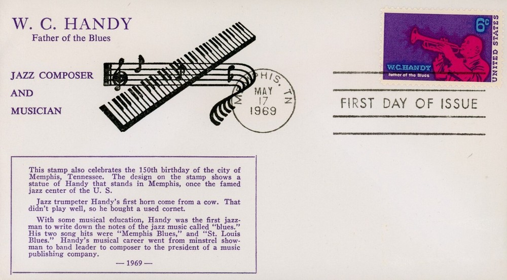 US 1372 FDC W C Handy Von Ohlen