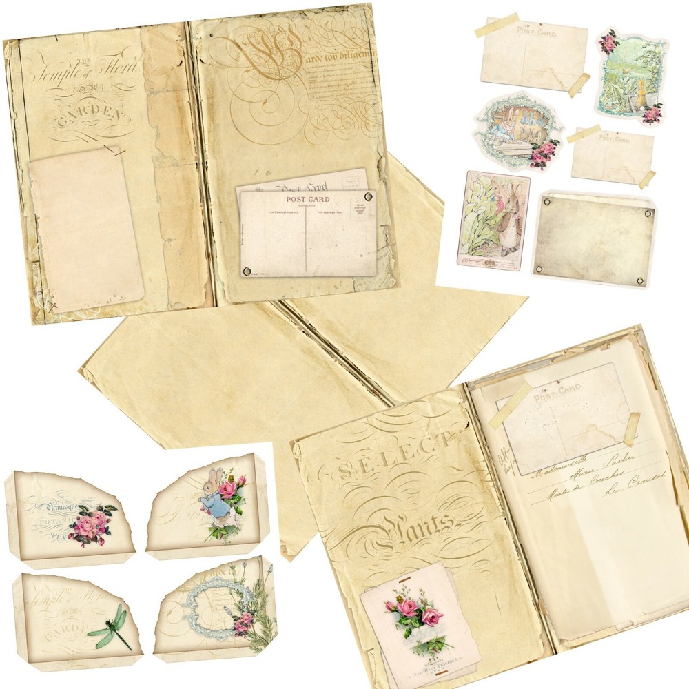 Peter Rabbit's Garden Junk Journal DIY Kit - EZ-7095