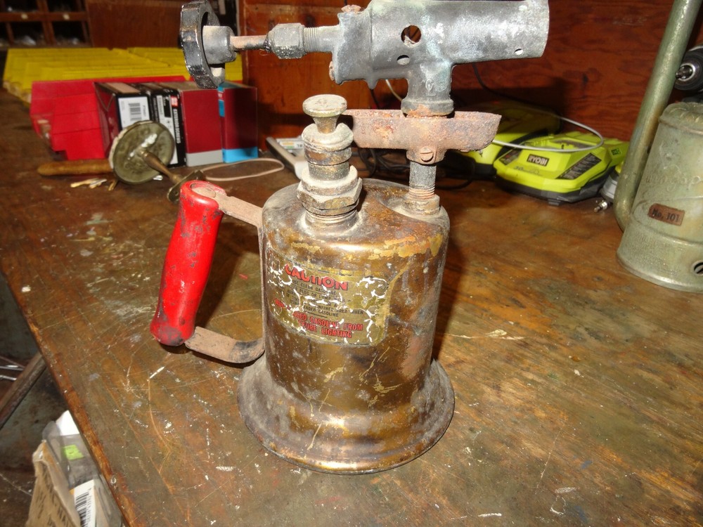 VINTAGE TURNER BRASS WORKS BLOW TORCH