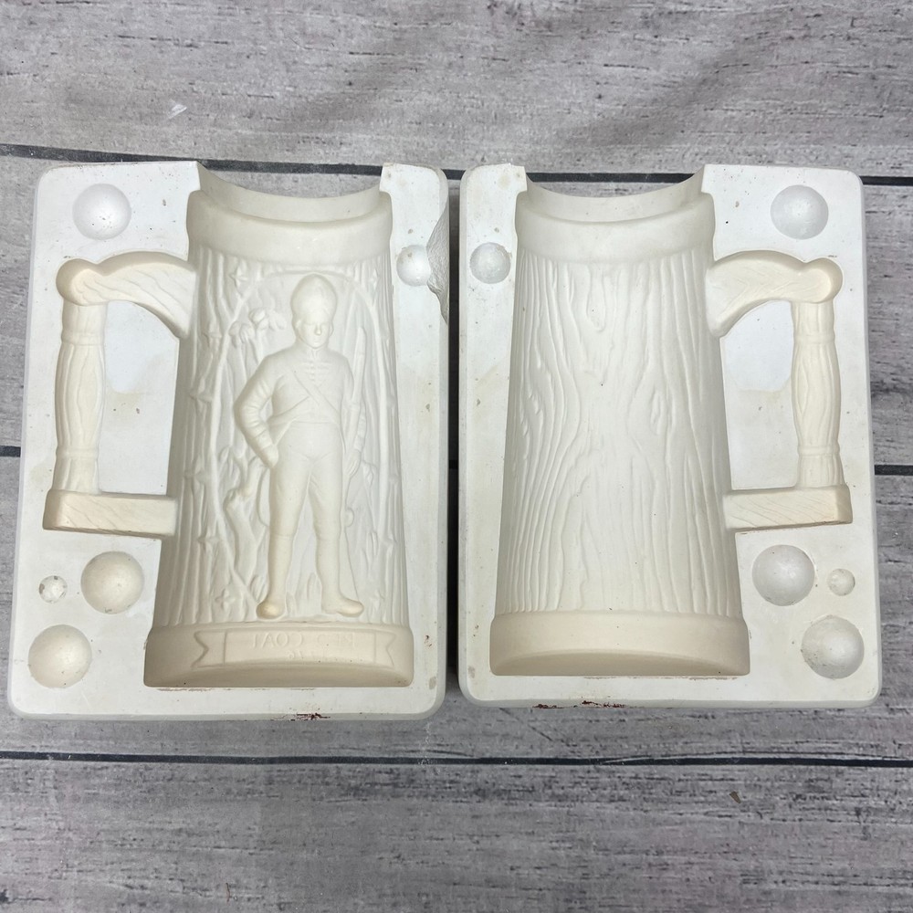 Unbranded Ceramic Casting Mold Red Coat Bisque Stein Beer Mug #R-598