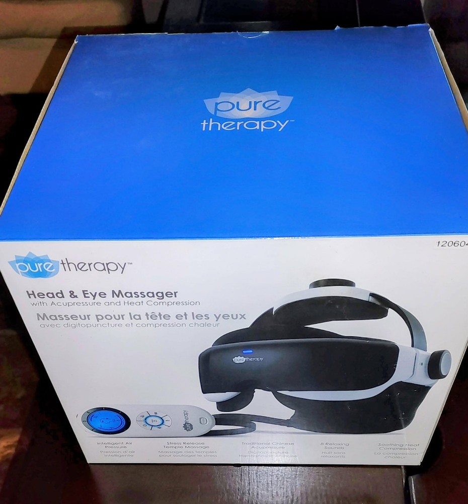Pure Therapy Head and Eye Massager with compression
