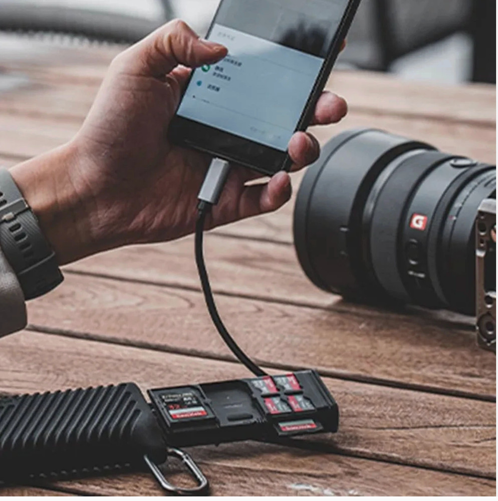 PGYTECH CreateMate High-Speed Card Reader Case for SD /Micro SD(Classic Black)