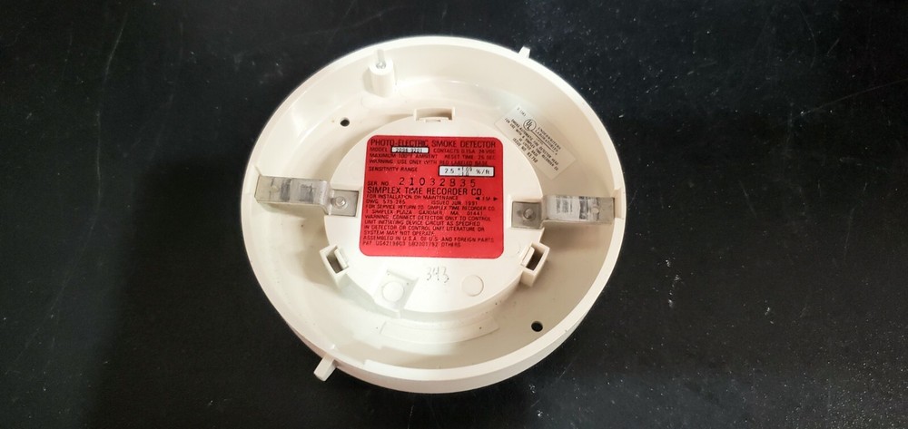 Simplex 2098-9201 Fire Alarm Smoke Detector (refurbished)