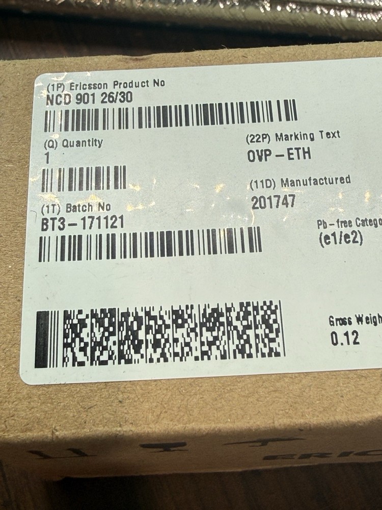 NEW Ericsson OVP-ETH Module NCD90126/30 Protection Module Br1e