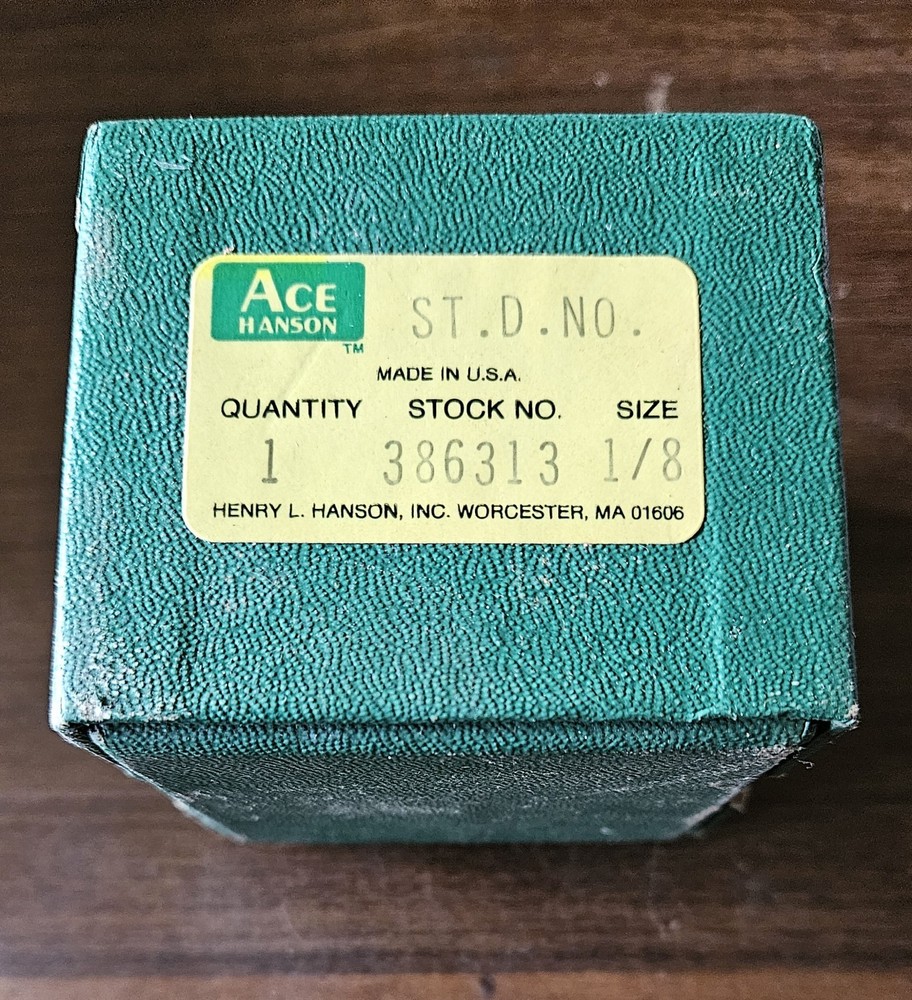 Ace Hannon Die Punch Set