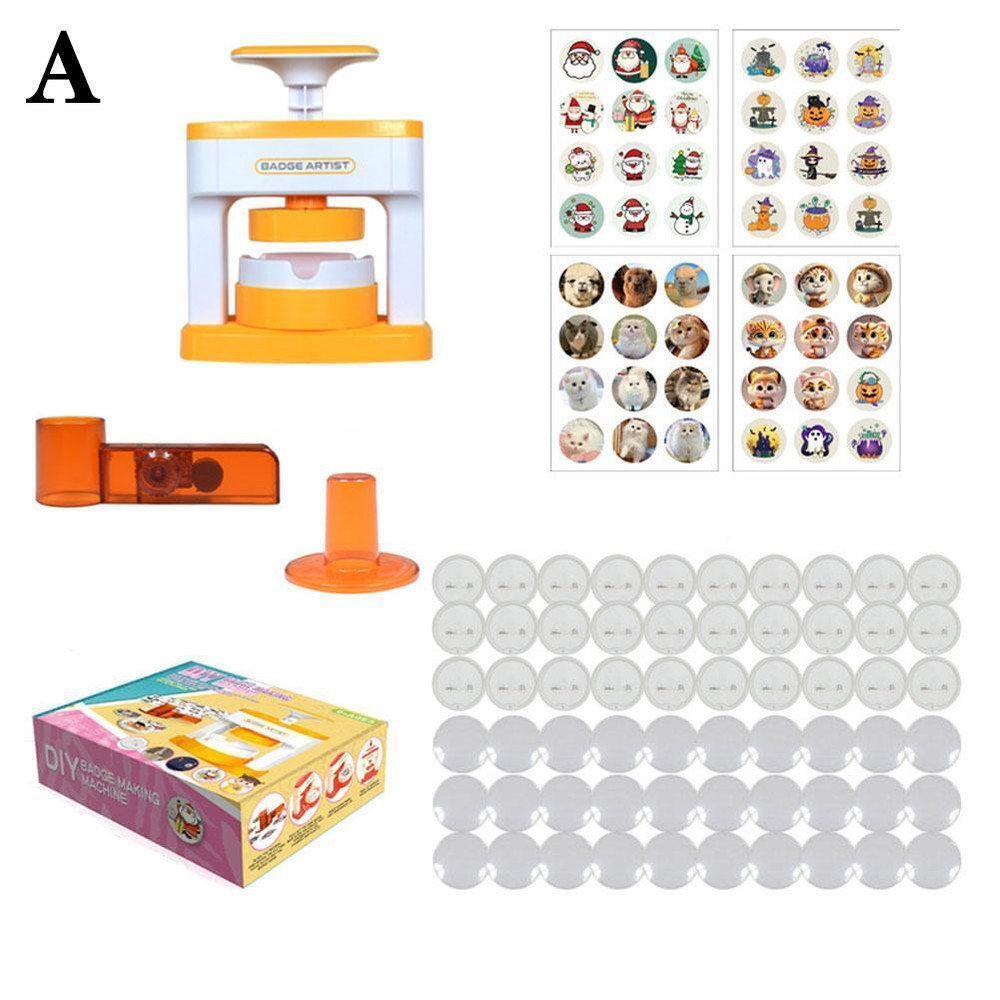 DIY Pin Badge Button Maker Gift Button Maker Machine Keychain For Christmas P8