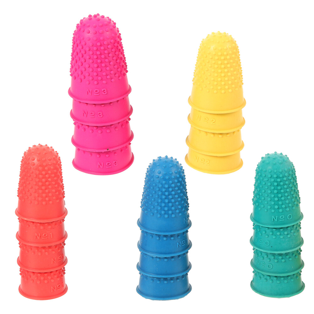 20 Pcs Multi Function Rubber Finger Protectors Non Slip Finger Cots for Home