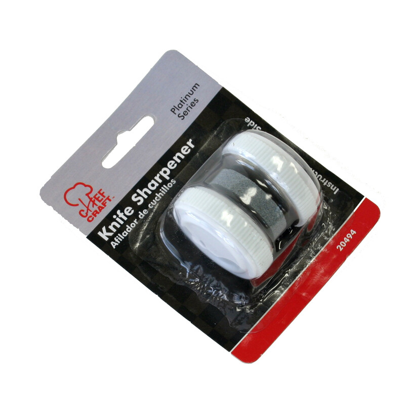 Chef Craft Natural Plastic Roller Style Knife Sharpener (Pack of 3)