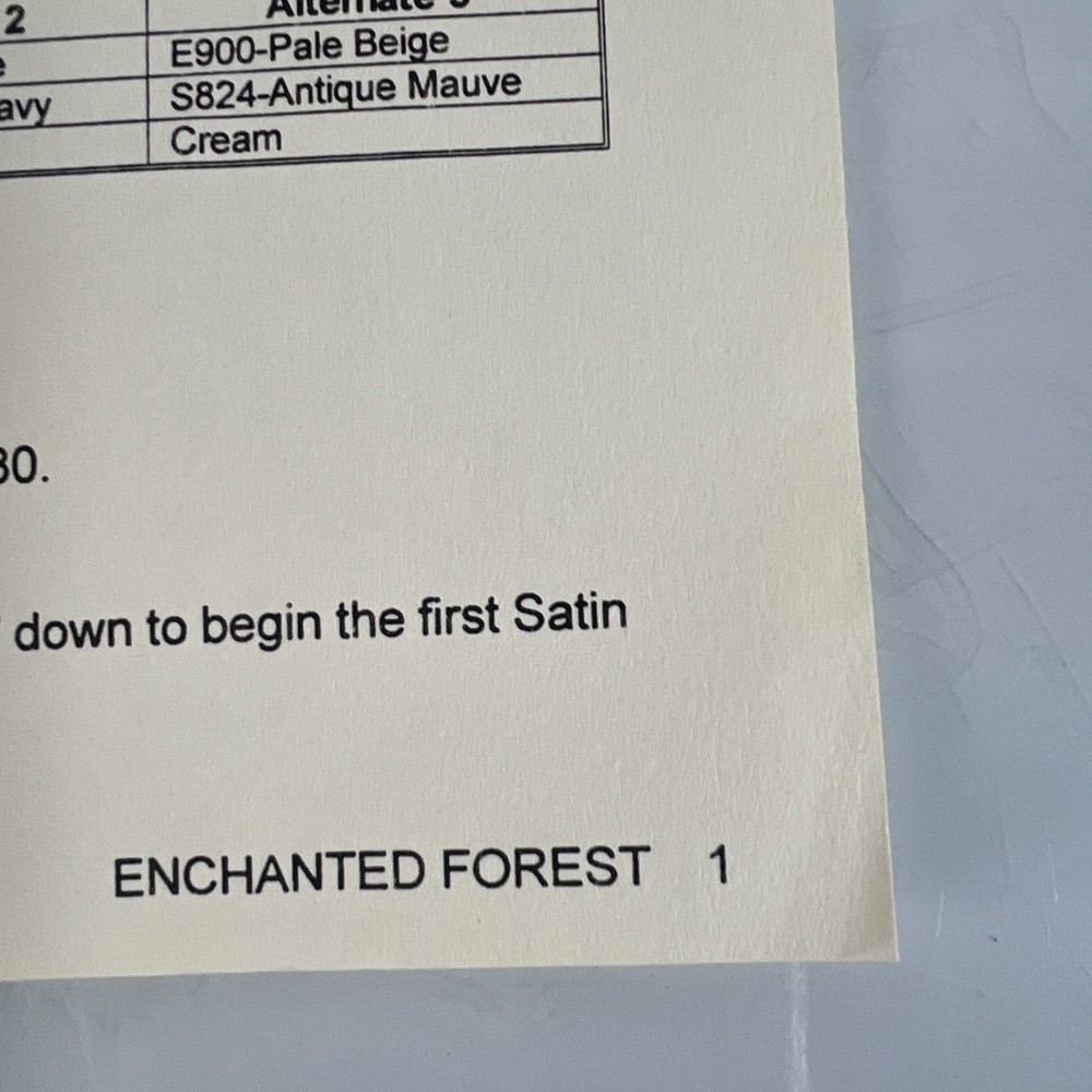 ENCHANTED FOREST Stitch Pattern By Rainbow Gallery A Rosalyn Watnemo Design 1998