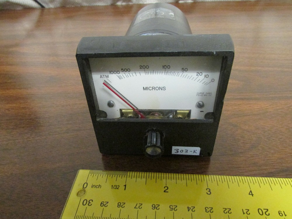 API Instruments Model 303-K  Shielded Meter  0 - ATM Microns