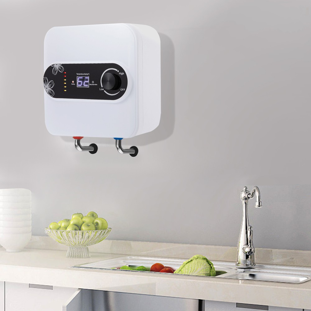 1500w Tankless Electric Hot Water Heater Storage Boiler On Demand Whole House