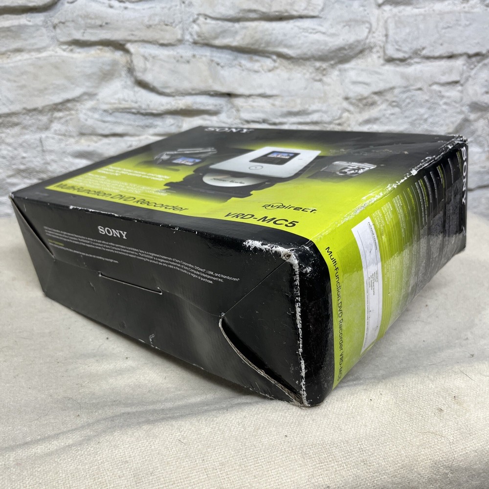 Sony DVD Recorder VRD-MC5 Multi-Function Bundle DVD-R Tested