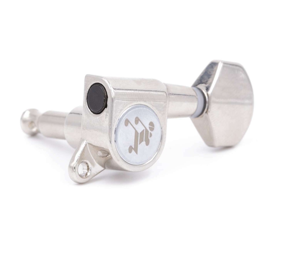 Genuine Tone Ninja Tuners, 6 Inline Staggered, Nickel