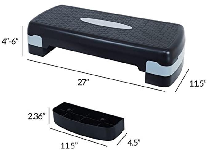 BalanceFrom Adjustable Workout Aerobic Stepper Step Platform Assorted Styles