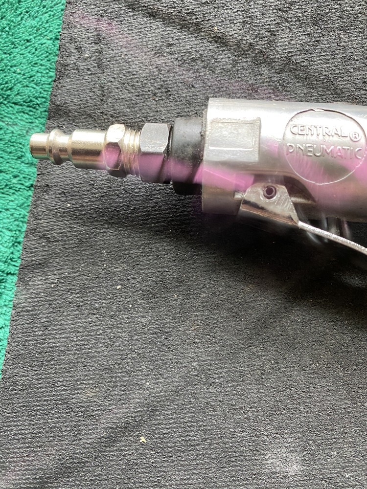 Central Pneumatic Right Angle Air Die Grinder & Blade,untested