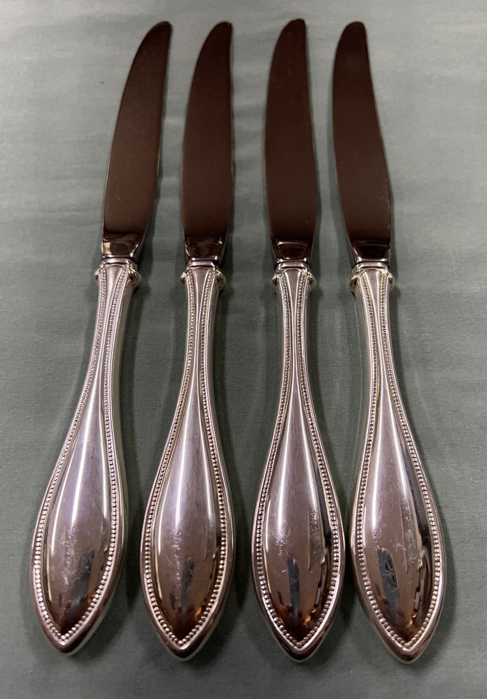 4 Oneida Silverplate Silver Arbor Dinner Knives