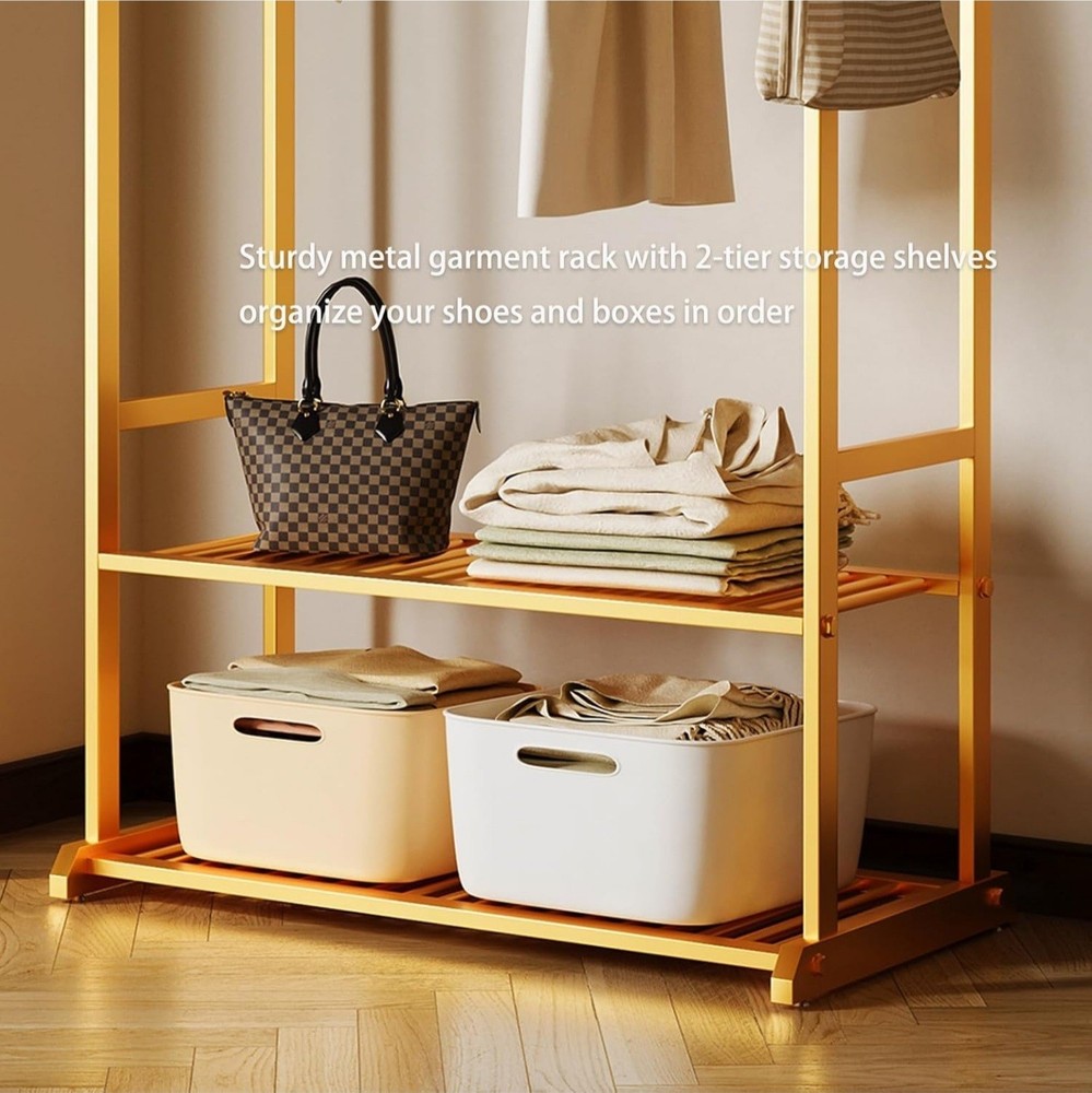 Clothing Rack Gold
