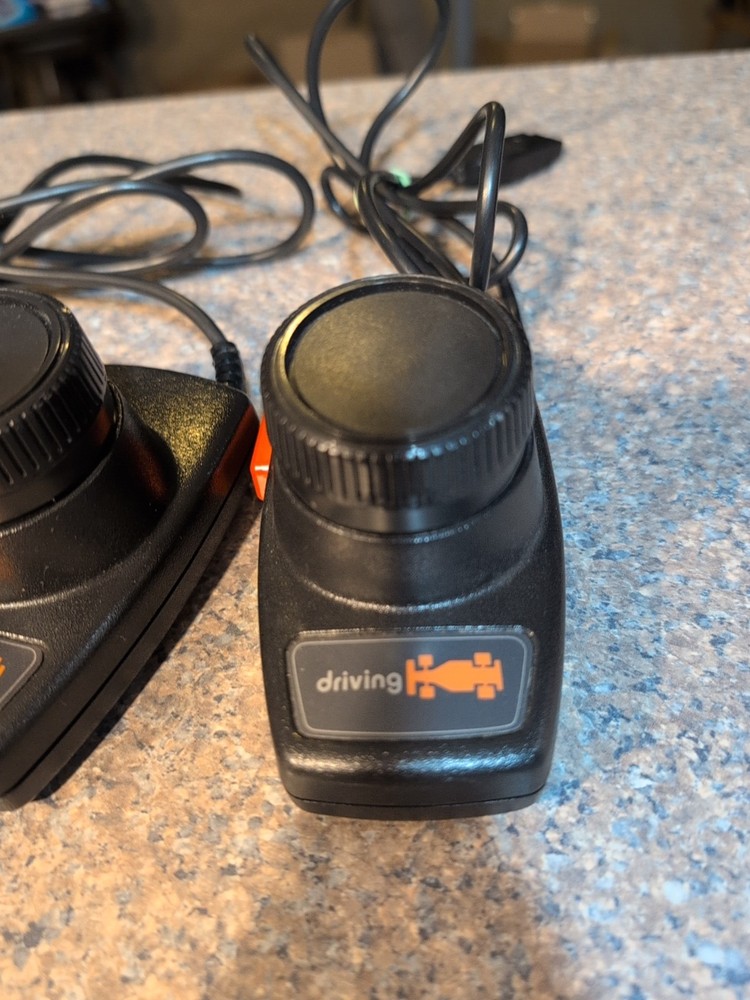 Atari 2600 Original Driving Controllers Clean Tested OEM