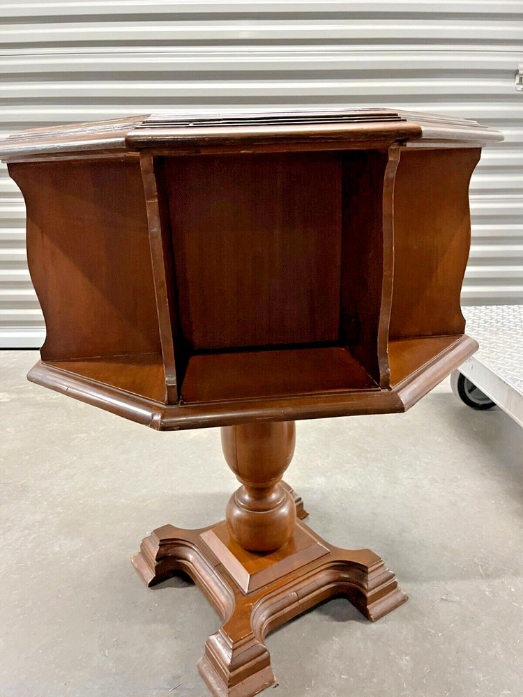 VINTAGE CUSTOM REVOLVING BOOKCASE/ DISPLAY CASE