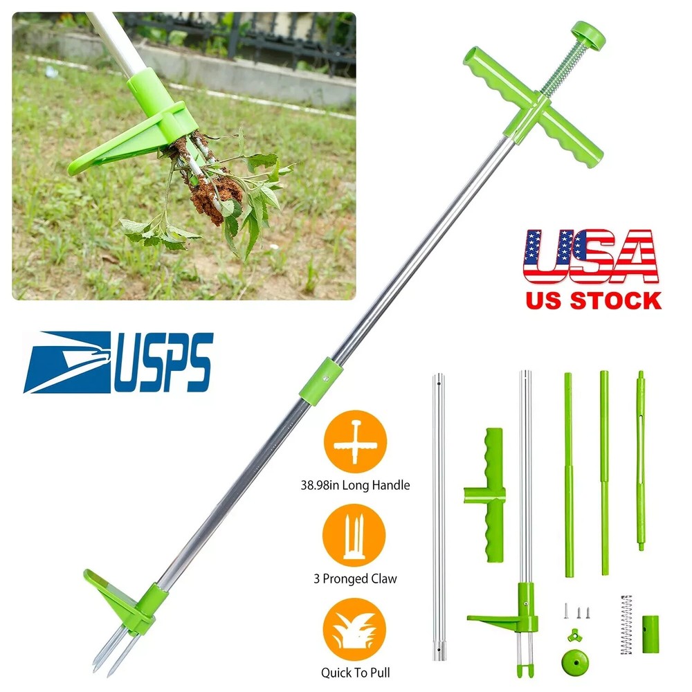 Weed Puller Weeder 39" Twister Pull Garden Lawn Root Killer Remover Hand Tool