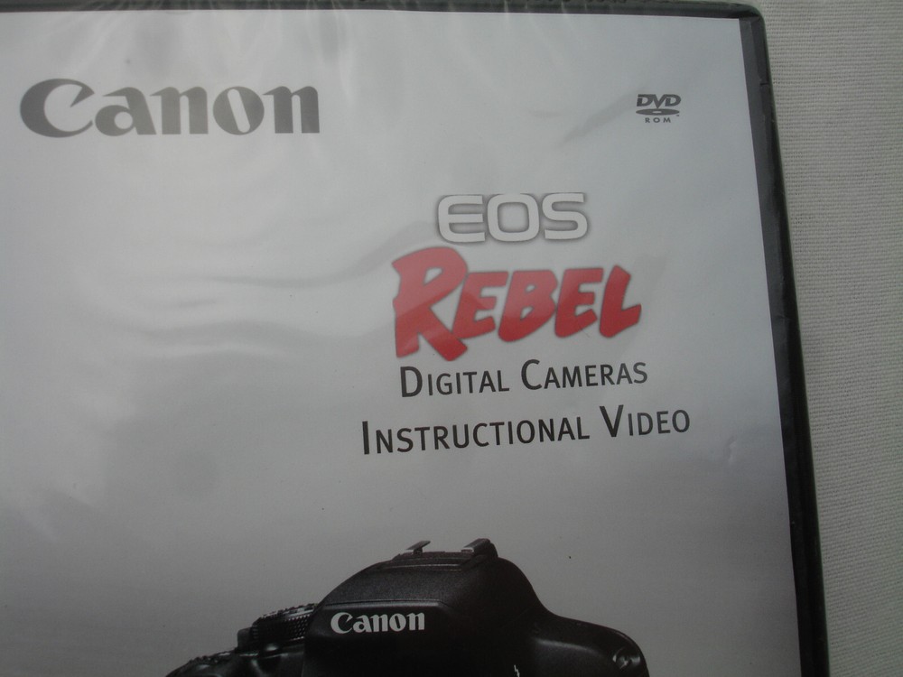 NEW Canon EOS Rebel Tutorial Instructional Guide Video DVD for Digital Cameras!