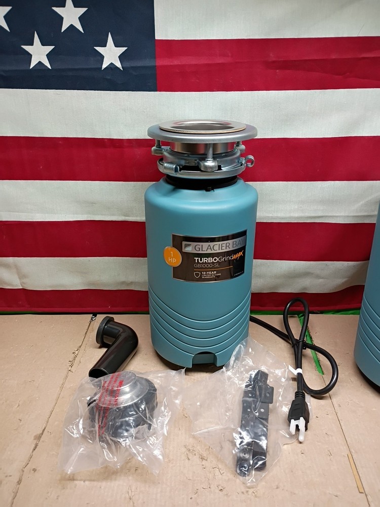 Glacier Bay 1HP  GB1000-SL TurboGrindMax Garbage Disposal