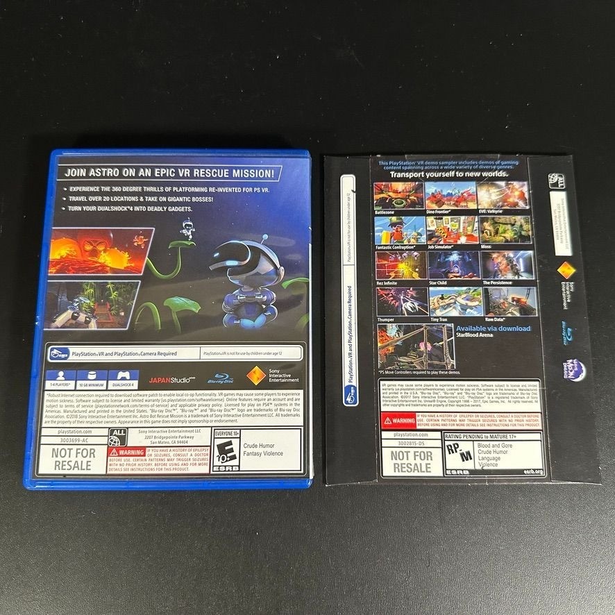 Playstation 4 VR Bundle PSVR Headset Motion Controller Processor Astro Bot Game
