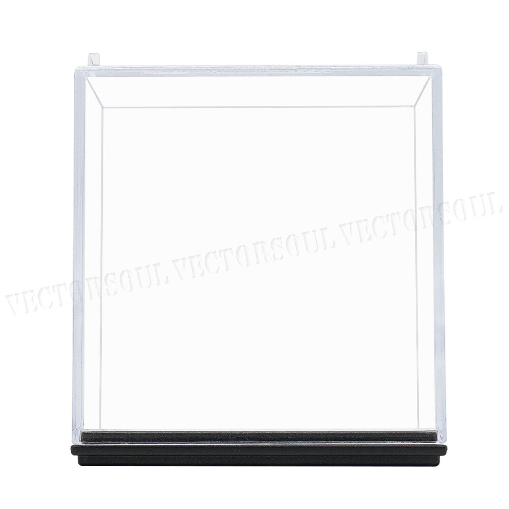 US Clear Acrylic Display Box Case Perspex Dustproof Plastic Base Protection 3.9"