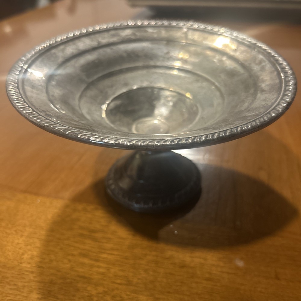 Sterling Silver Weighted Compote Pedestal Candy Nut Dish 6”  166g