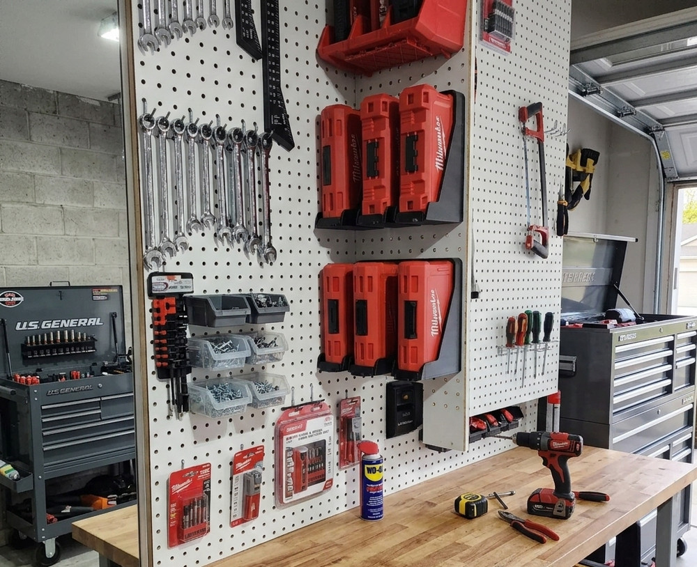 Milwaukee Bit Case Holder Secure Snap-In Storage Organizer Tool Rack 3D printed