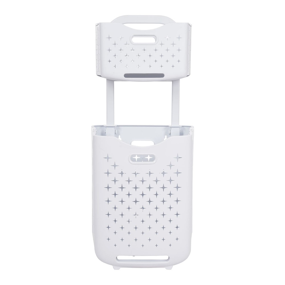 Foldable Multi-tier Laundry Hamper Collapsible Dirty Clothes Laundry Basket