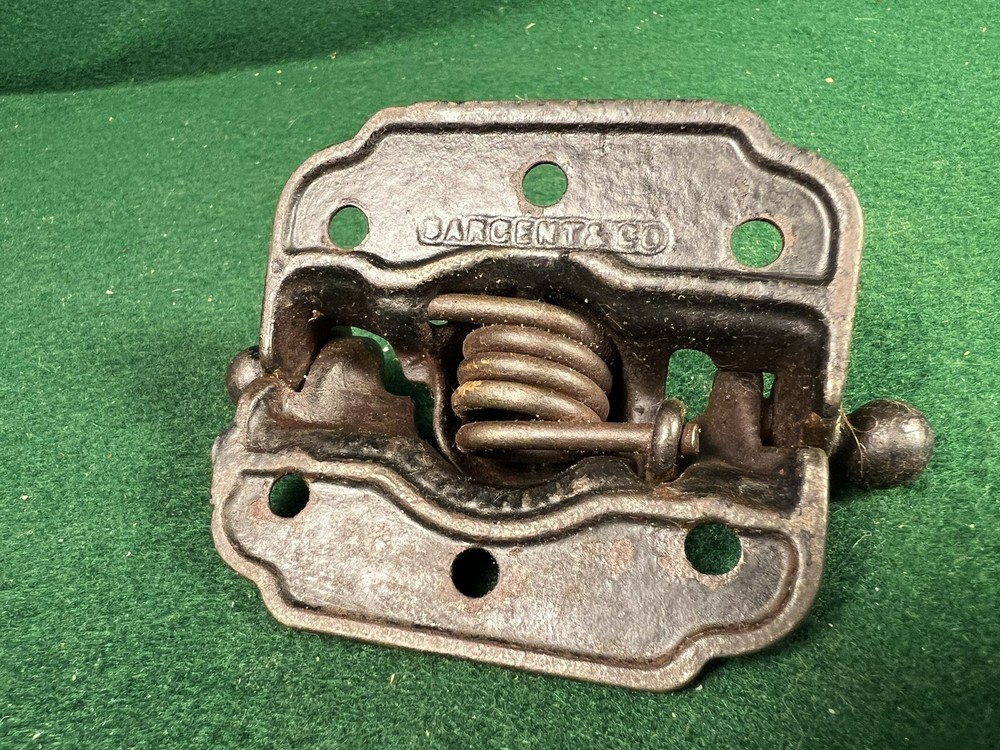 Antique Sargent Victorian Cast Iron Spring Hinge