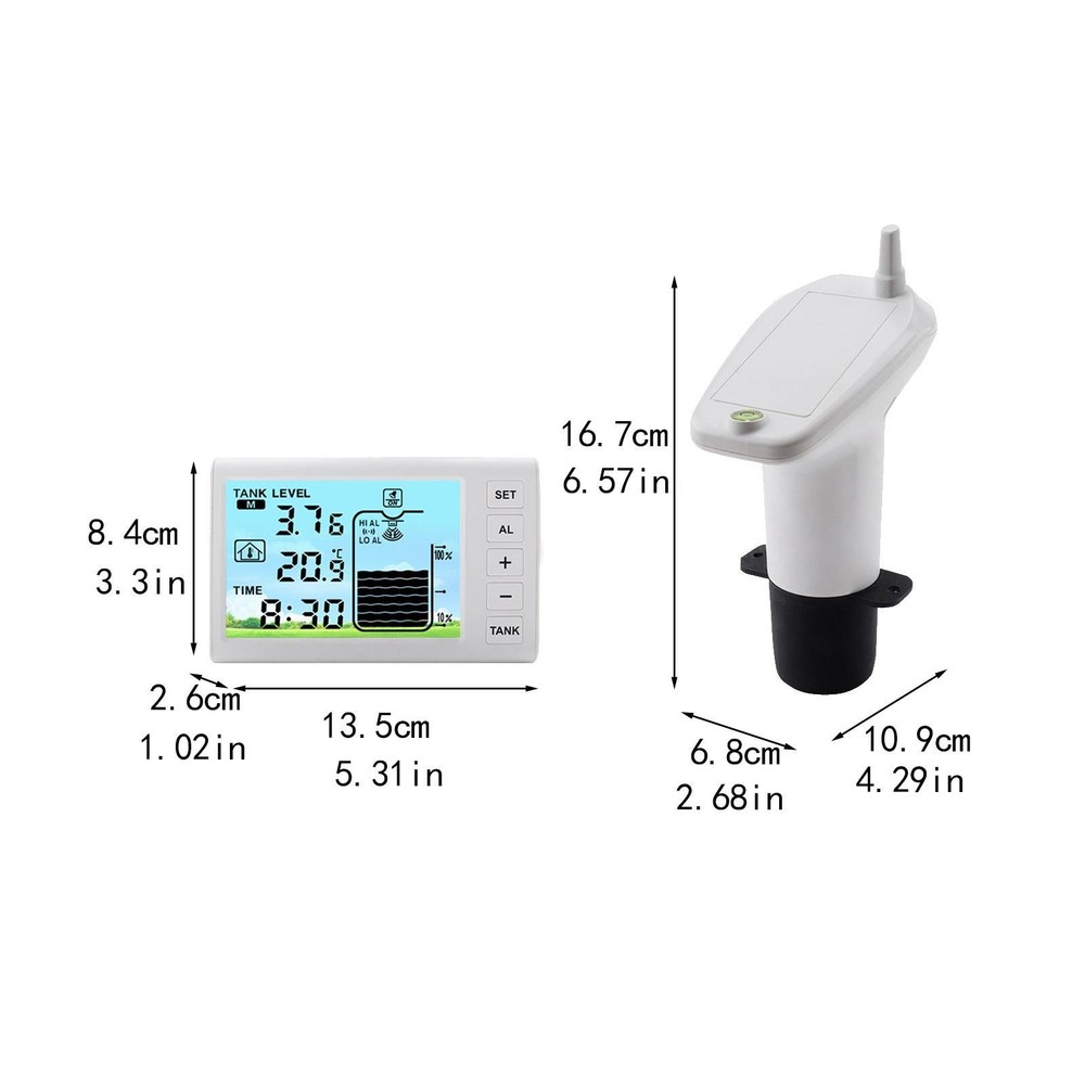 Liquid Depth Level Meter Temperature Display Level Transducer