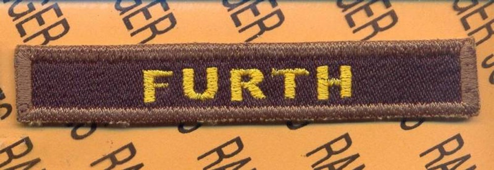 1st Armored Div FURTH Armor Tank TAB patch