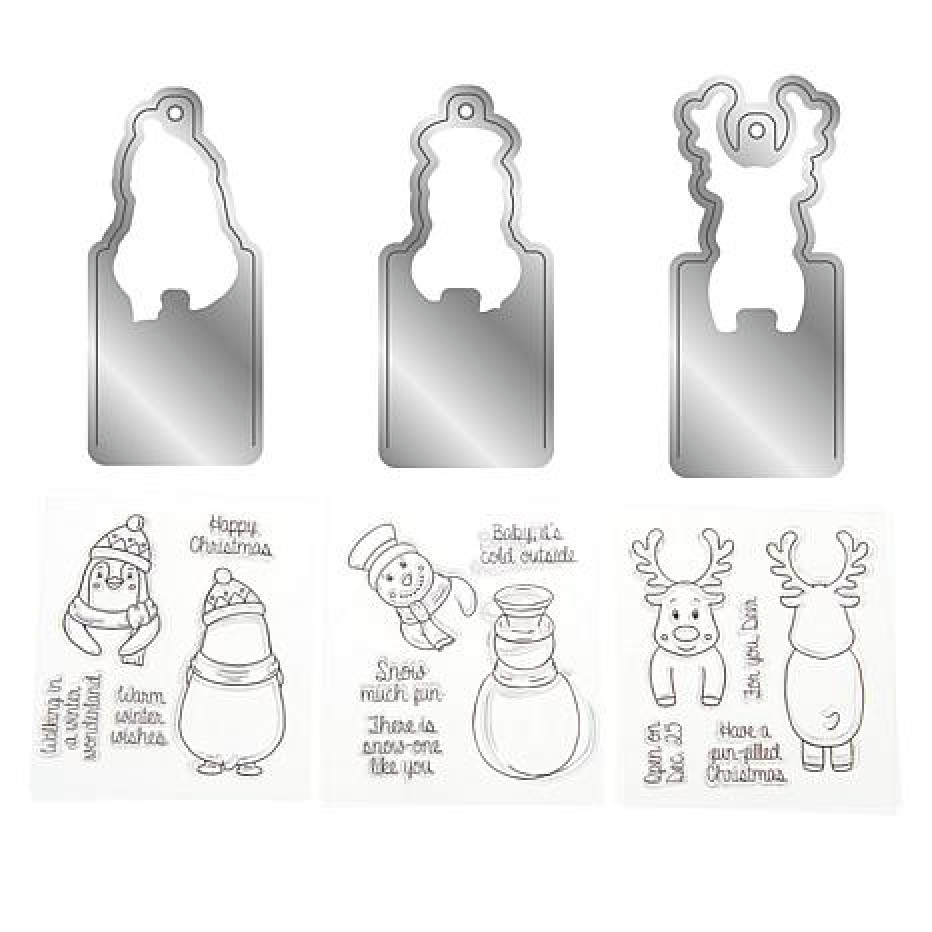 Gemini Character Front & Back Gift Tags Collection Bundle Crafters Companion