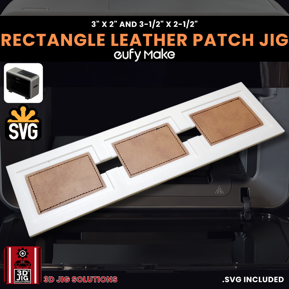 EufyMake E1 Jig | Rectangle Hat Patch UV Printer Fixture, UV Printing Alignment