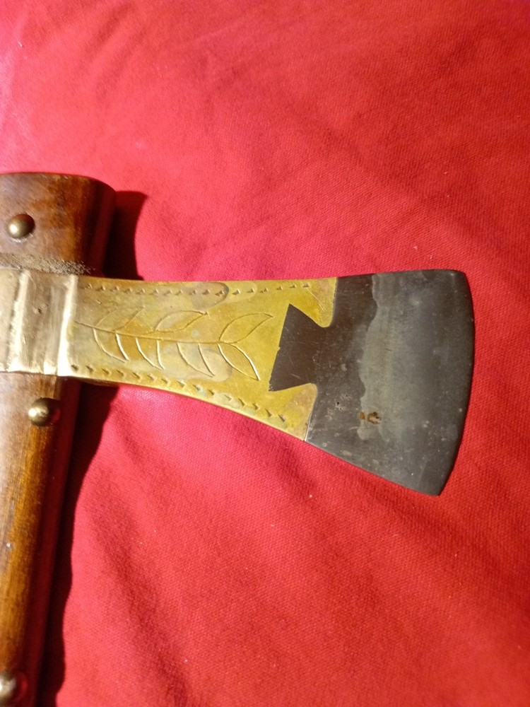 Brass Presentation Pipe Tomahawk