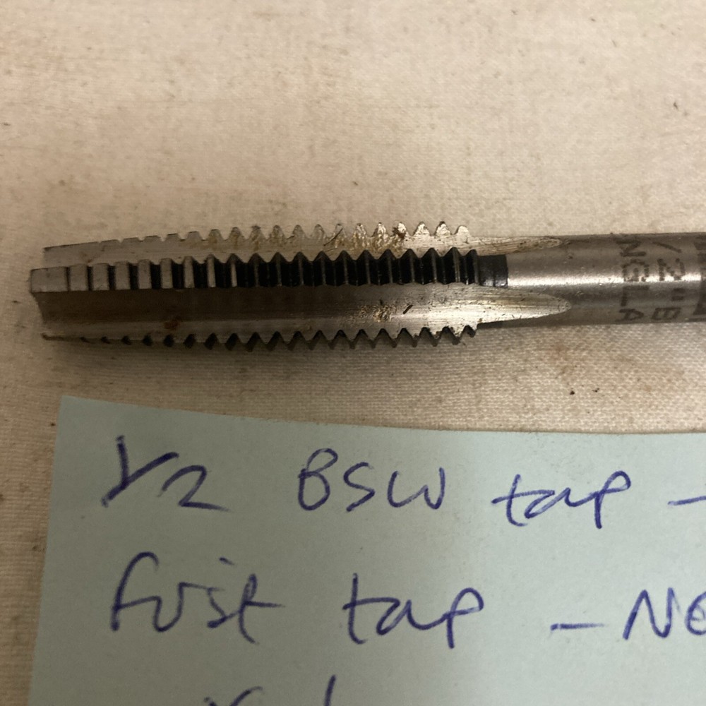 1/2 X 12 BSW TAPS X 2 - ENGINEERING