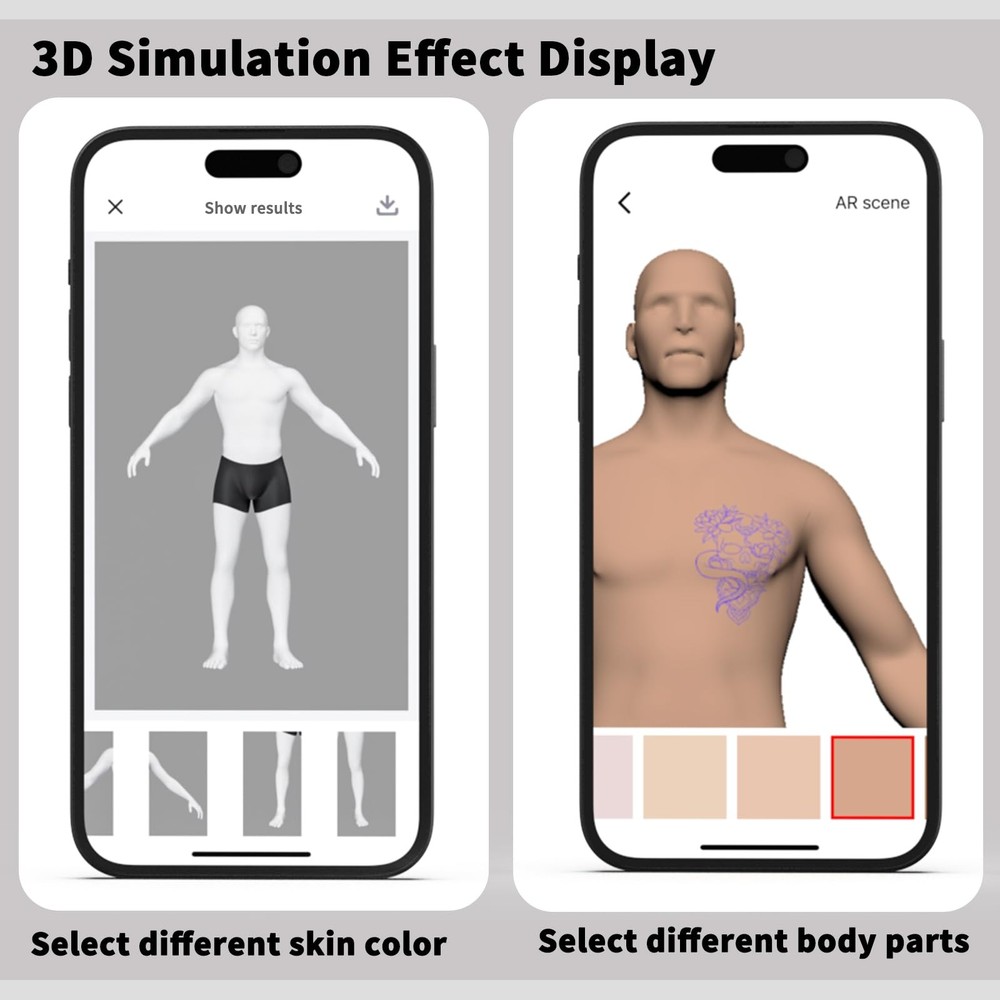 Wormhole Tattoo Stencil Printer, Wireless Bluetooth Printer with black