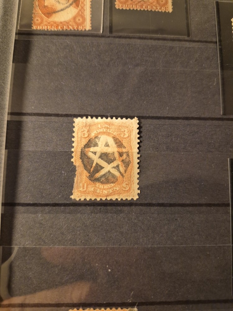 George washington 3 Cent BoB Group, Used N One MNH.