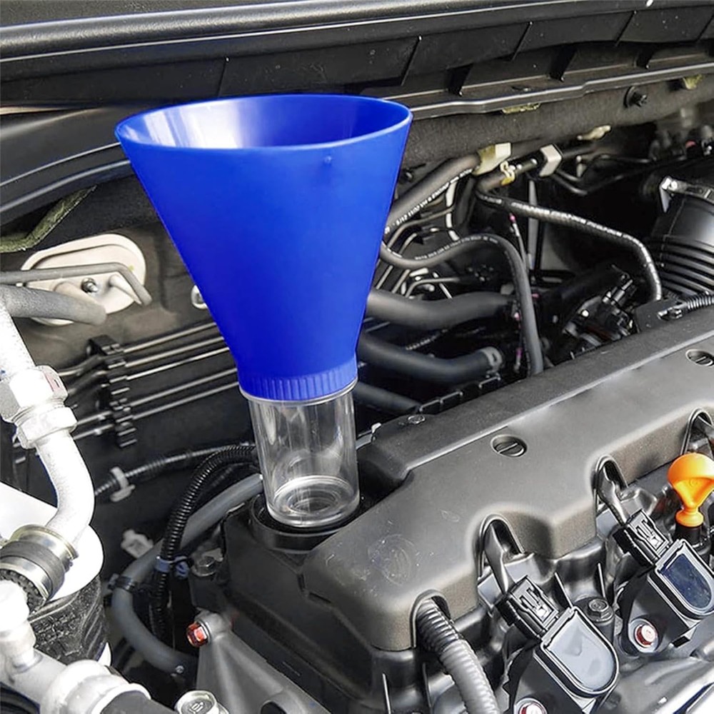Locking Oil Funnel No-Spill Threaded Oil Change Tool