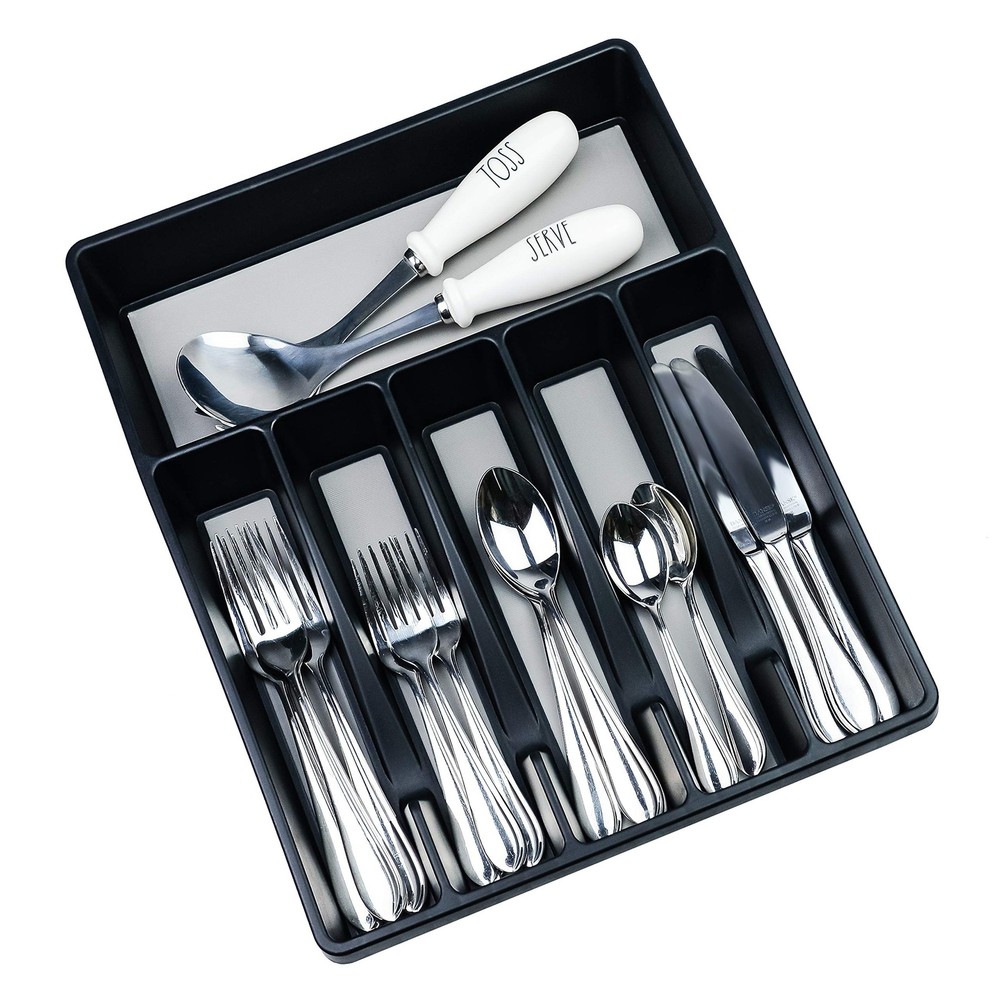 Galashield Silverware Organizer for Kitchen Drawers Flatware Utensils and Cut...