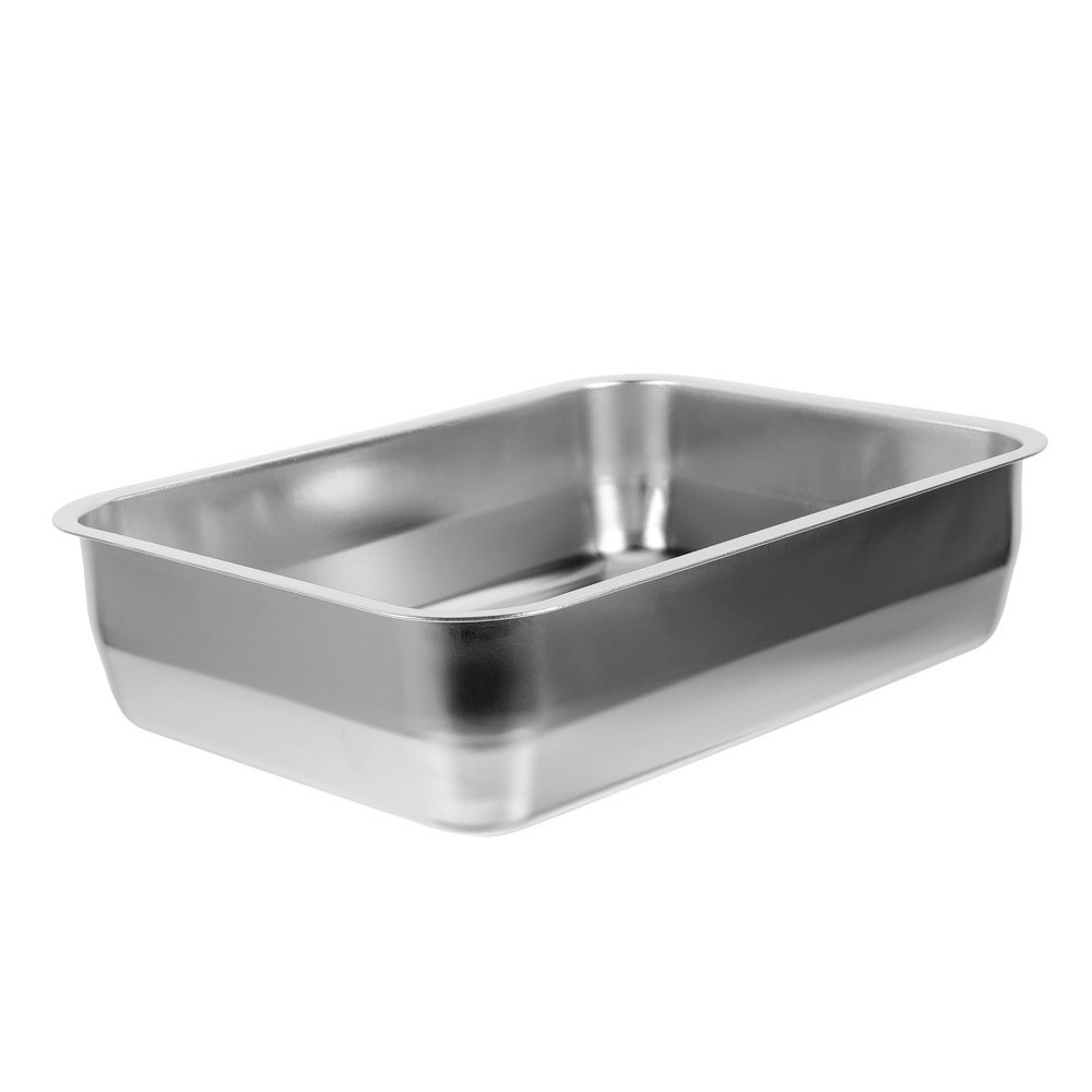 Stainless Steel Roasting Pan Roasting Plate Rectangular Tray Catering